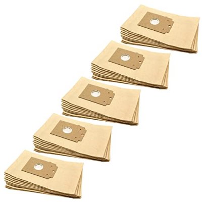 VHBW  - 50x Sacs compatible avec Ufesa Mini Mousy aspirateur - papier, 28cm x 17cm, couleur sable