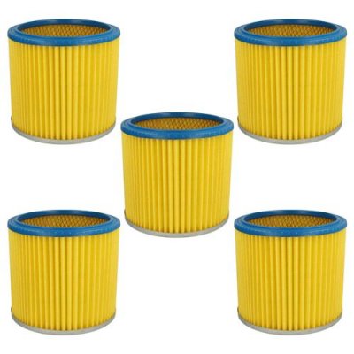  Vhbw - 5x fitre rond filtre &agrave; lamelles pour aspirateur multifonction compatible avec Lavor gsa 300