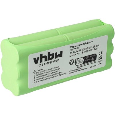 VHBW  NiMH batterie 2000mAh pour robot aspirateur  Dirt Devil Fusion, Libero, M606, M606-1