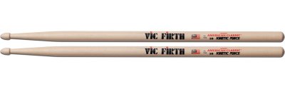 VIC FIRTH  American Classic 5B Kinetic Force Baguettes, Caryer Am&eacute;ricain, Bout en Bois