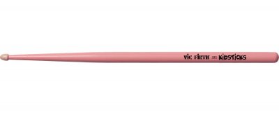 VIC FIRTH  Kidsticks American Hickory Wood Tip Drumstick - Pink Finish