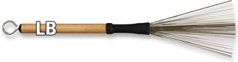 VIC FIRTH  Legacy Balai, Poils M&eacute;talliques Escamotables, Manche en Bois