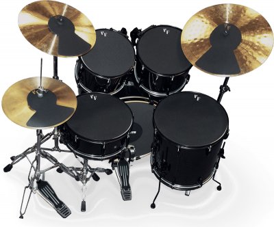 VIC FIRTH  Mutepp7 - Pack Sourdine 11'', 12'', 14'', 14'', 18'', Hi-Hat Et Deux Cymbales