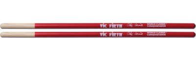 VIC FIRTH  World Classic Signature Baguettes pour Timbale, Alex Acu&ntilde;a &rsquo;Conquistador&rsquo;, Rouge