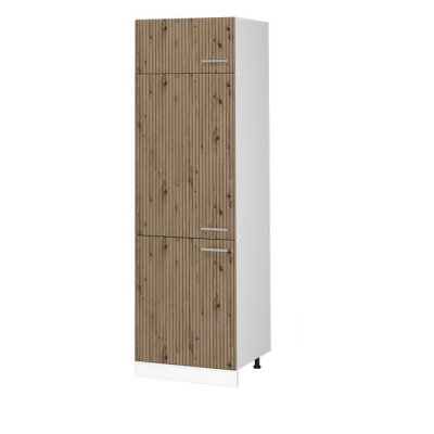 VICCO  armoire pour frigo r-line, ch&ecirc;ne artisanblanc, 60 cm 