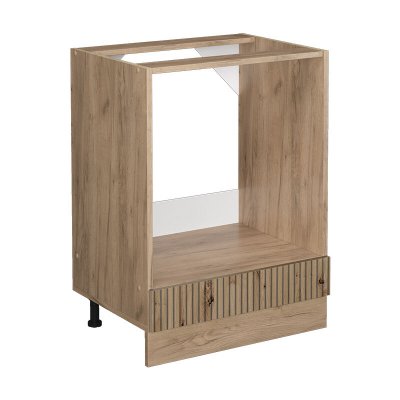 VICCO  meuble pour four r-line, ch&ecirc;ne artisanch&ecirc;ne de force dor&eacute;, 60 cm sans plan de travail 