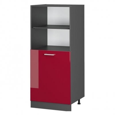 VICCO  - Meuble pour four R-Line, Rouge bordeaux Haute brillance, 60 cm