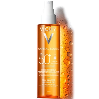 VICHY  Capital Soleil Cell Protect Huile Invisible Spray Spf50+ 200ml