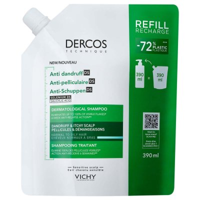 VICHY  - Dercos Shampooing traitant pellicules & d&eacute;mangeaisons Shampoing 390 ml unisex