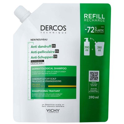 VICHY  Dercos Technique Shampooing Antipelliculaire Eco-recharge 390ml