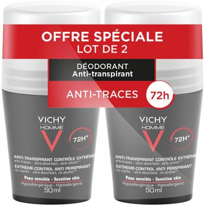 VICHY  HOMME - D&eacute;odorant Anti-Transpirant 72H - Bille, Lot 2x50ml