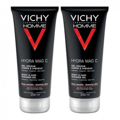 VICHY  Homme - MAG-C Gel-Douche Hydratant Revigorant duo, 2x200ml
