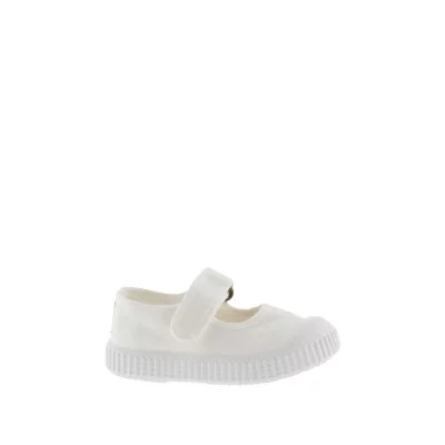 VICTORIA  136605-KIDS Ballerine 1915 Toile TEINT&Eacute;E DREC & Scratch Plateau Mixte Enfant Blanco 29