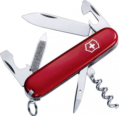 VICTORINOX  - Taschenmesser Sportsman 13 Funktionen 84mm rot