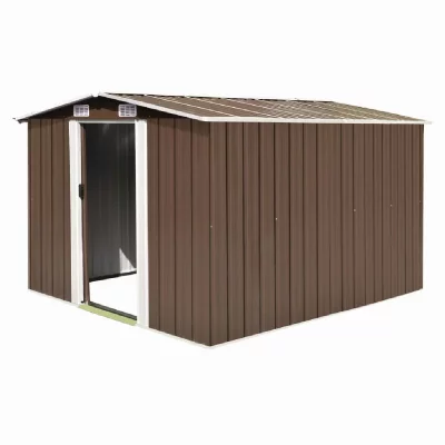 Vidaxl - Abri de jardin 257 x 298 x 178 cm M&eacute;tal Marron Brown