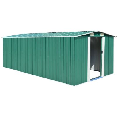 VIDAXL  abri de jardin 257x489x181 cm m&eacute;tal vert 143348