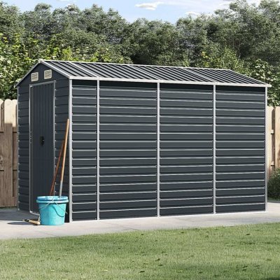 VIDAXL  Abri De Jardin Anthracite 191x300x198 Cm Acier Galvanis&eacute;