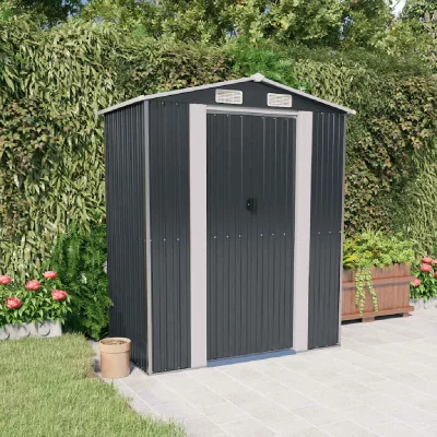 VIDAXL  - Abri de jardin Anthracite 192x108x223 cm Acier galvanis&eacute;