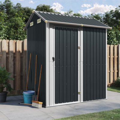 VIDAXL  abri de jardin anthracite 192x152,5x237 cm acier galvanis&eacute;