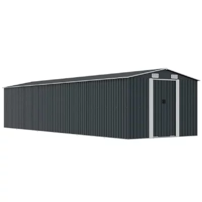 VIDAXL  - Abri de jardin Anthracite 257x779x181 cm Acier galvanis&eacute;