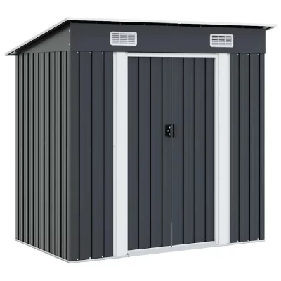 VIDAXL  - Abri de jardin Anthracite Acier Anthracite