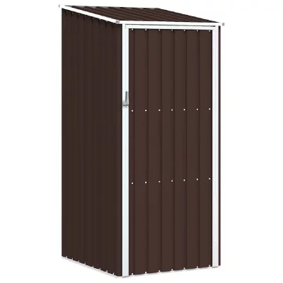 VIDAXL  - Abri de jardin Marrron 87x98x159 cm Acier galvanis&eacute; Marron