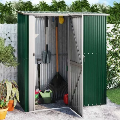 VIDAXL  - Abri de jardin Vert 180,5x97x209,5 cm Acier galvanis&eacute;
