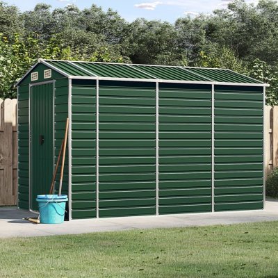 VIDAXL  abri de jardin vert 191x300x198 cm acier galvanis&eacute;