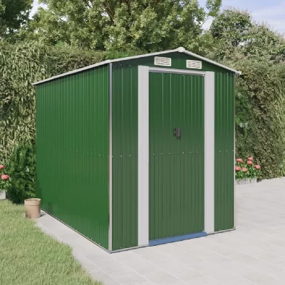 VIDAXL  - Abri de jardin Vert 192x274x223 cm Acier galvanis&eacute;