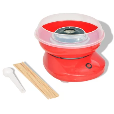 VIDAXL  Appareil &agrave; barbe &agrave; papa 480 W Rouge
