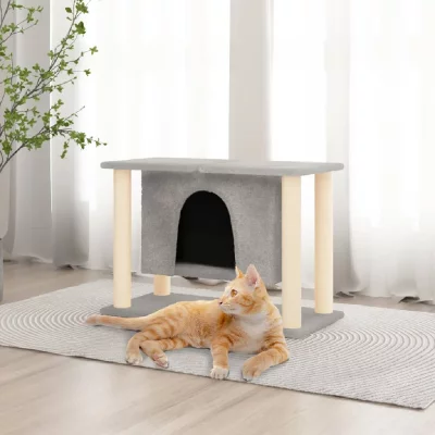 VIDAXL  Arbre &Agrave; Chat Avec Griffoirs En Sisal Gris Clair 50 Cm