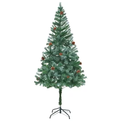 Vidaxl - Arbre de No&euml;l artificiel avec pommes de pin 180 cm n/a