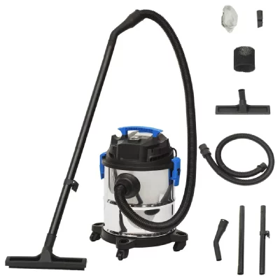 VIDAXL  aspirateur sec et humide 1200 w 20 l argent&eacute;