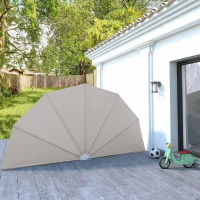Vidaxl - Auvent lat&eacute;ral pliable de terrasse Cr&egrave;me 200 cm Cr&egrave;me