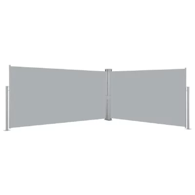 Vidaxl auvent lat&eacute;ral r&eacute;tractable gris de 160x600 cm 42180