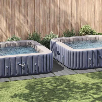 VIDAXL  b&acirc;che de piscine gris clair 999x500 cm g&eacute;otextile polyester