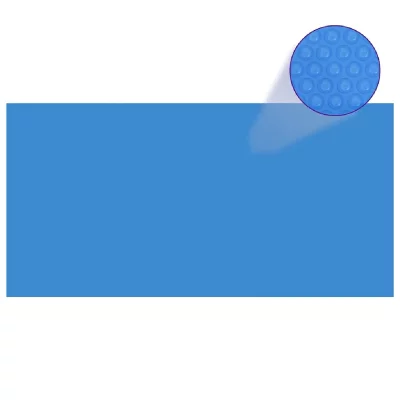 Vidaxl b&acirc;che de piscine rectangulaire 732 x 366 cm pe bleu 90679