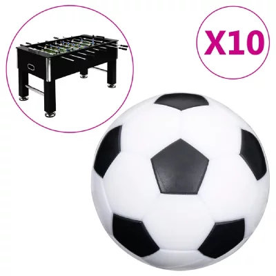 VIDAXL  ballons de baby-foot 10 pcs 32 mm abs
