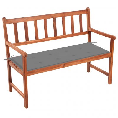 VIDAXL  banc de jardin avec coussin 120 cm bois d'acacia massif 3063769