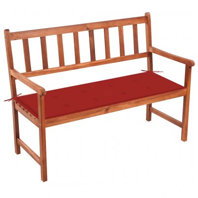 VIDAXL  banc de jardin avec coussin 120 cm bois d'acacia massif 3063774