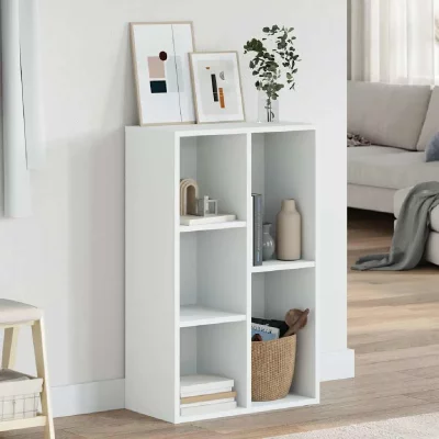 Vidaxl - Biblioth&egrave;que/Buffet Blanc 50x25x80 cm Agglom&eacute;r&eacute; Blanc