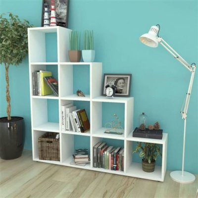 Vidaxl - Biblioth&egrave;que/&eacute;tag&egrave;re 142 cm Blanc White