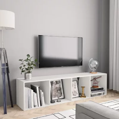 VIDAXL  - Biblioth&egrave;que/Meuble tv Blanc 143x30x36 cm Blanc