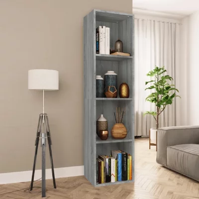 VIDAXL  - Biblioth&egrave;que/Meuble tv Sonoma gris 36x30x143 cm