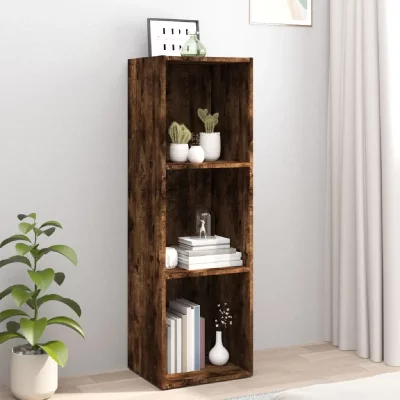 VIDAXL  biblioth&egrave;quemeuble tv ch&ecirc;ne fum&eacute; 36x30x114cm bois d'ing&eacute;nierie