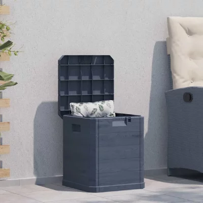 VIDAXL  - Bo&icirc;te de rangement de jardin 90 l Anthracite Anthracite