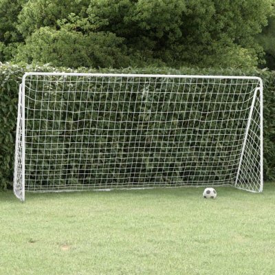 VIDAXL  - But de football avec filet Blanc 366x122x182 cm Acier n/a