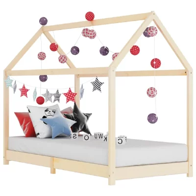 VIDAXL  Cadre De Lit D'enfant Bois De Pin Massif 90 X 200 Cm