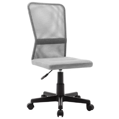Vidaxl chaise de bureau gris 44x52x100 cm tissu en maille 289515