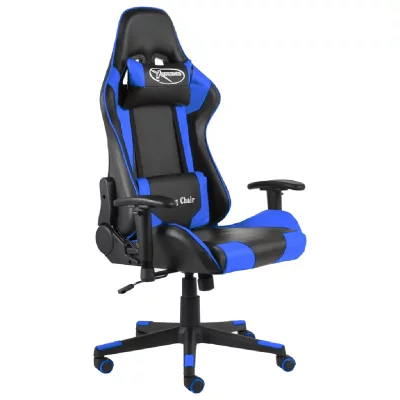 VIDAXL  chaise de jeu pivotante bleu pvc 20490